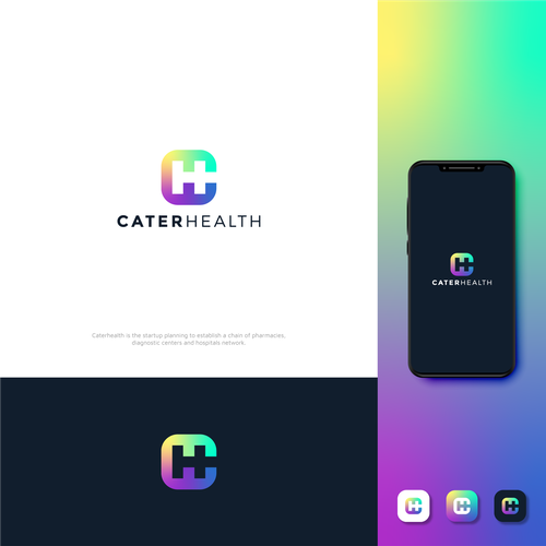 Vibrant logo with the title 'Vibrant iconic logo for a pharmacy chain'