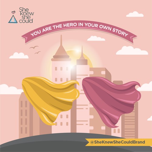 City artwork with the title 'Hero Panel'