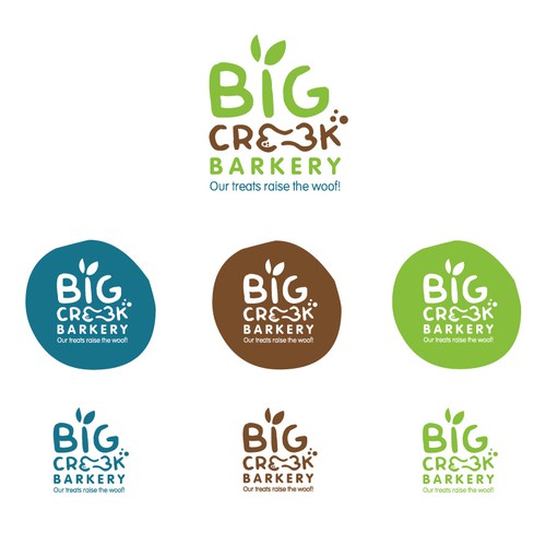 Dog logo with the title 'Logo for a dog Bakery - healthy dog treats'