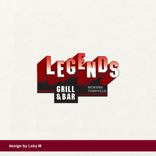 Grill design with the title 'Legend'