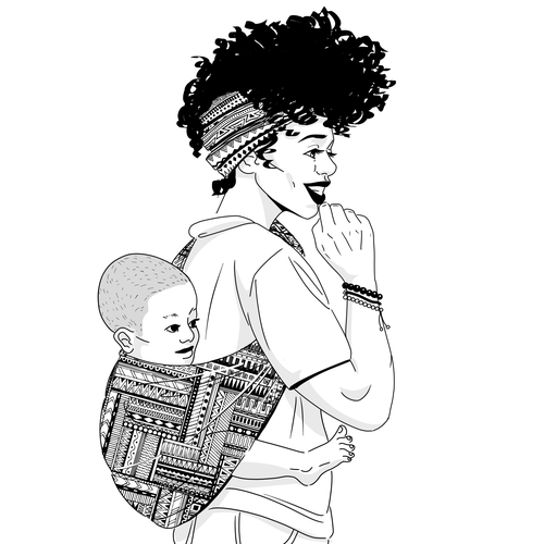 Love artwork with the title 'maternal love <3'