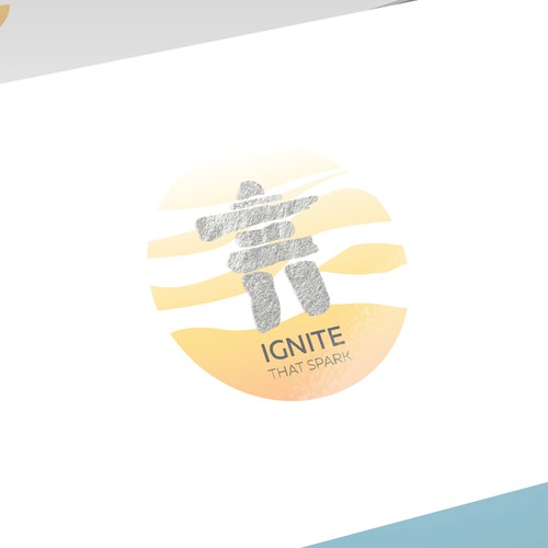 Comfort logo with the title 'Hipster logo concept for Ignite.That.Spark'