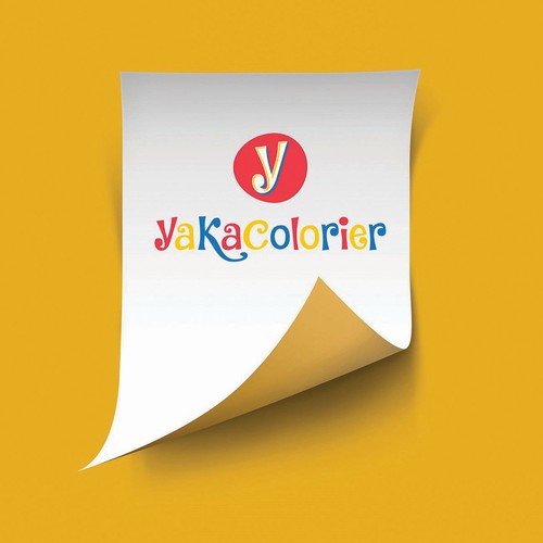 Coloring design with the title 'Logo Design for "Yakacolorier"'