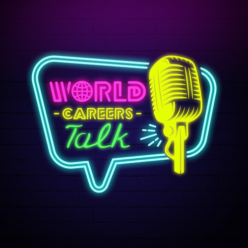 Glow logo with the title 'World Careers Talk Logo Show'