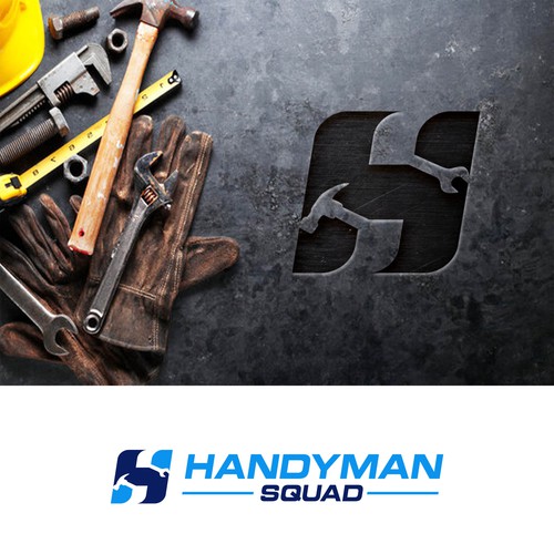 Wrench design with the title 'Handyman Squad'