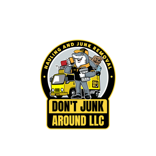 Shark design with the title 'Don't Junk Around '