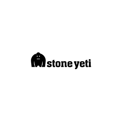 Sasquatch logo with the title 'Logo Design for Stone Yeti'