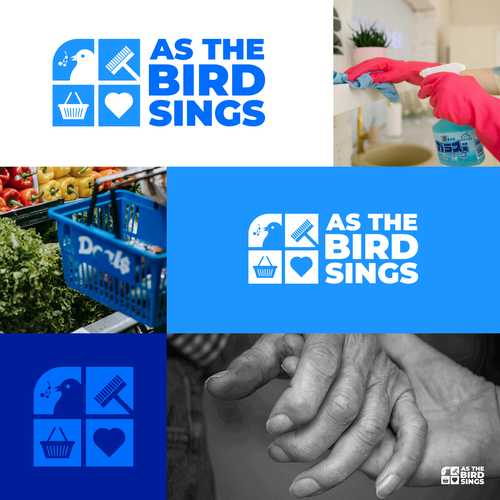 Cleaner logo with the title 'AS THE BIRD SINGS LOGO'