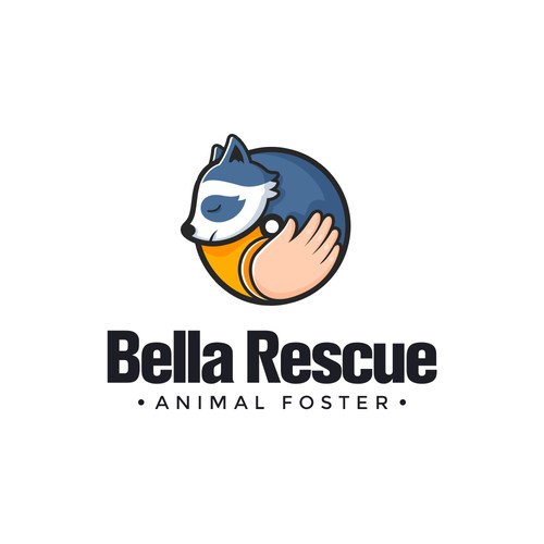 Rescue logo with the title 'Animal Rescue Logo'