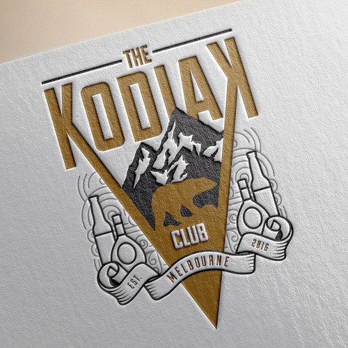 Ribbon design with the title 'Create logo for The Kodiak Club,  popular Melbourne bar'