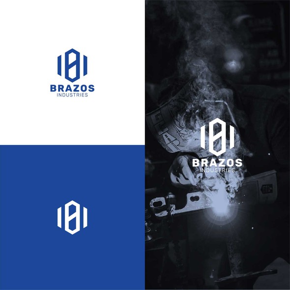 Manufacturing logo with the title 'manufacturing industry logo'