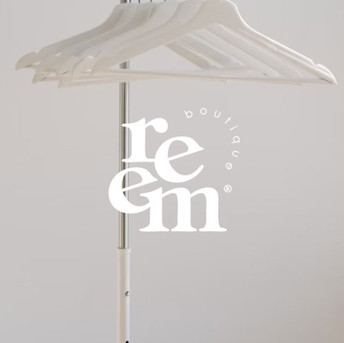 Salon design with the title 'Reem boutique logo brand '