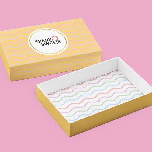 Gift packaging with the title 'Packaging for candy gift box'