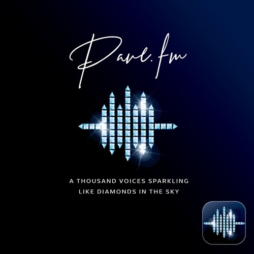 Brilliant design with the title 'Like a diamonds in the sky'