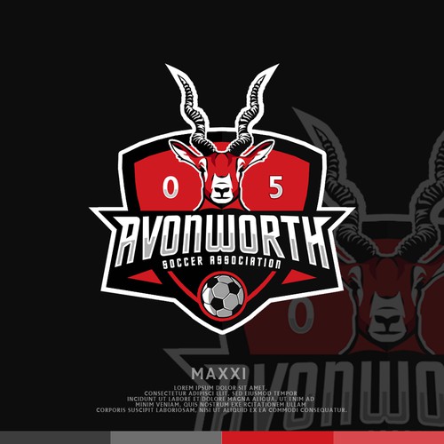 Football brand with the title 'Avonworth Soccer Association'