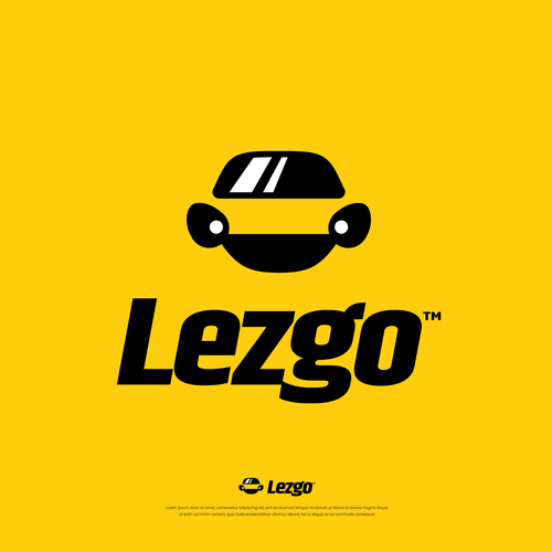 Mobile design with the title 'Car Rental logo design'