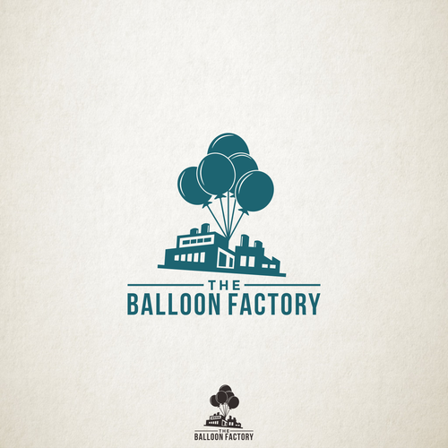 Balloon design with the title 'Logo Design for Balloon Factory'