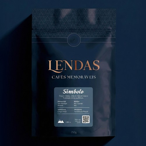 Packaging with the title 'Super Premium Coffee Packaging'