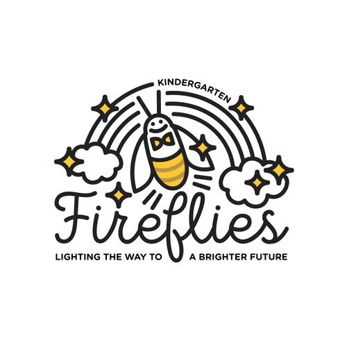 Kindergarten design with the title 'Fireflies Kindergarten'