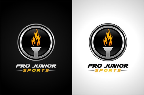 Torch logo with the title 'Sport Logo Design'