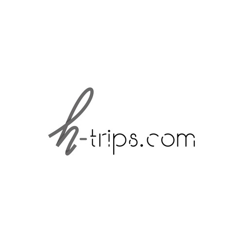 Trip design with the title 'Logo concept for H-trips.com'