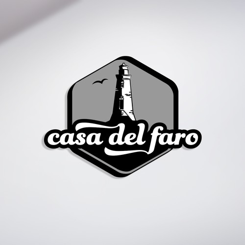 Lighthouse design with the title 'Logo for a luxury rental home'