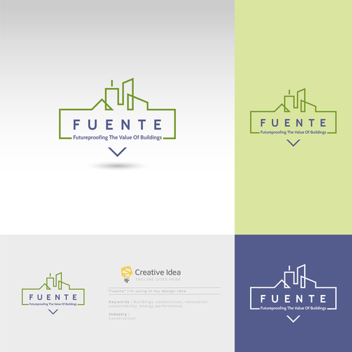 Developer logo with the title 'FUENTE futureproofing the value of buildings'