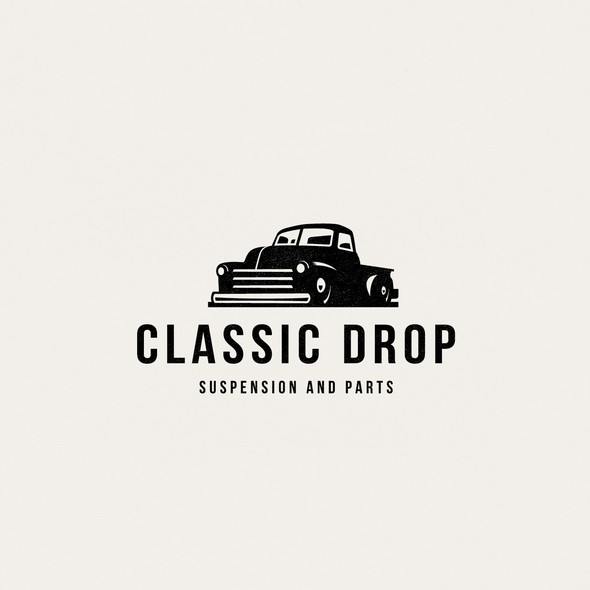 Car parts logo with the title 'Classic Drop'