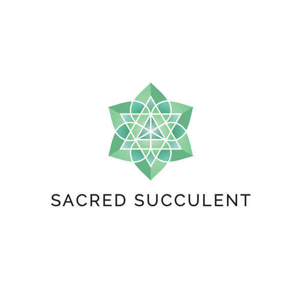 Succulent logo with the title 'Sacred Succulent Logo'