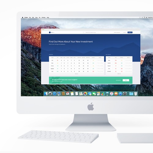 Modular design with the title 'ICO Feed Website'
