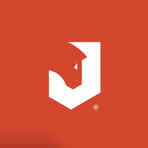 J design with the title 'Strong Geometric Logo for Cavallino Ranch'