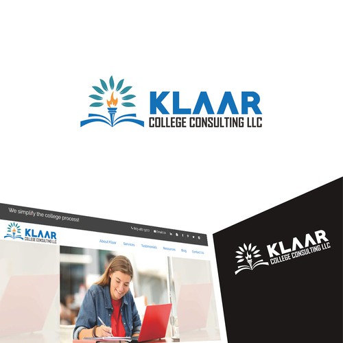 LLC logo with the title 'KLAAR logo concept for Education'