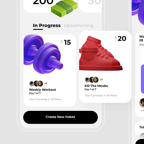 Exercise design with the title 'Sport App'