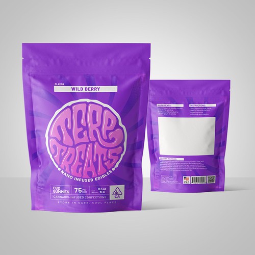 High-end packaging with the title 'Cannabis Edible Packaging'