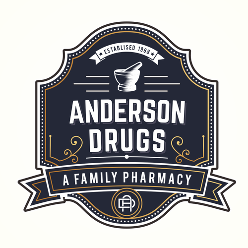 Apothecary logo with the title 'Anderson Drugs'