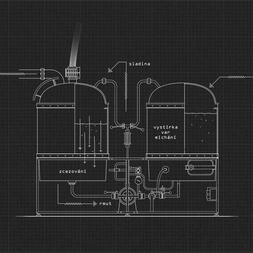 Brewery artwork with the title 'illustration for Brewery'