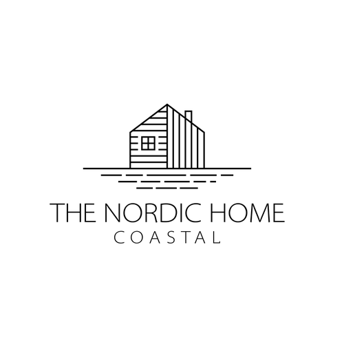 Scandinavian design with the title 'Scandinavian minimal logo for THE NORDIC HOME'