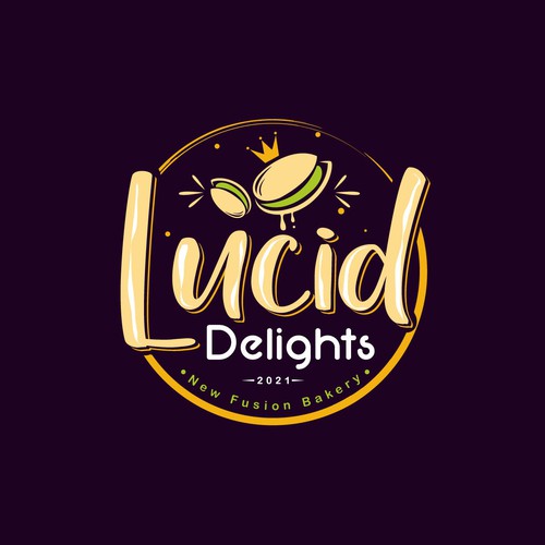 Pen tool logo with the title 'Lucid Delights'