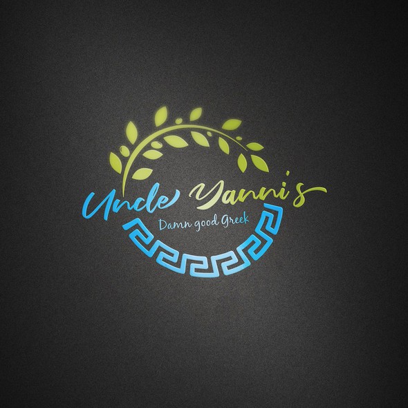Greek logo with the title 'Uncle Yanni's'