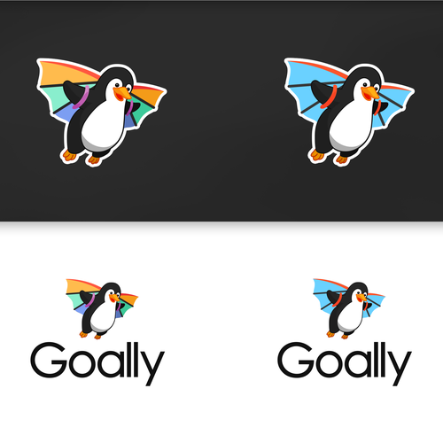 Penguin logo with the title 'Logo for a company that makes apps and devices for kids with special needs.'