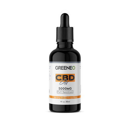 Pharmacy label with the title 'Greeno CBD Oil Lables'
