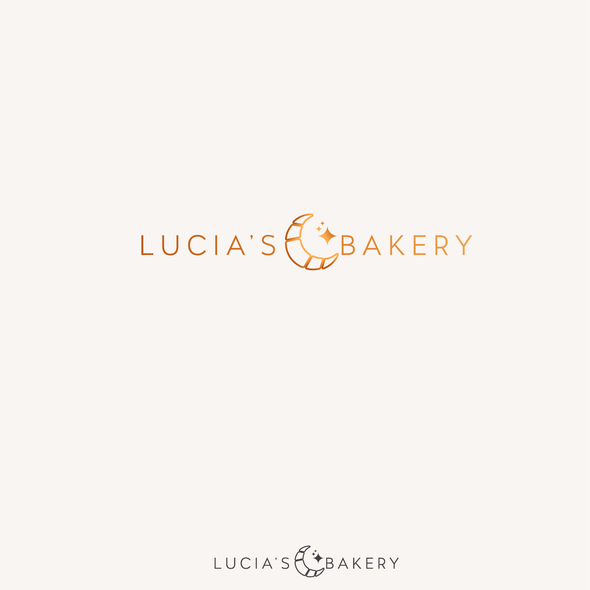 Gourmet logo with the title 'Bold bakery concept'
