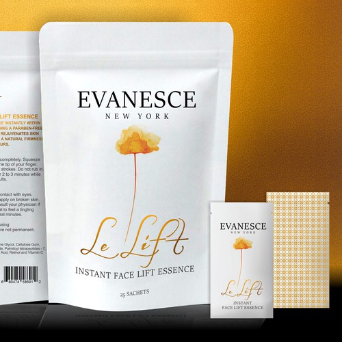 Zip design with the title ' Word logo, a sachet packaging, a ziplock bag'