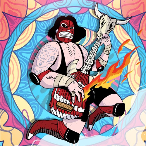 Concert design with the title ' School of Rock Rancho Santa Margarita - LUCHADOR'