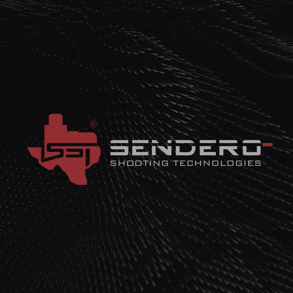 Texas design with the title 'SENDERO Shooting Techonlogies'