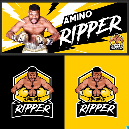 Boxing-gloves logo with the title 'Amino RIPPER'