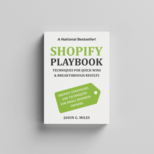 Bestseller book cover with the title 'Shopify playbook'
