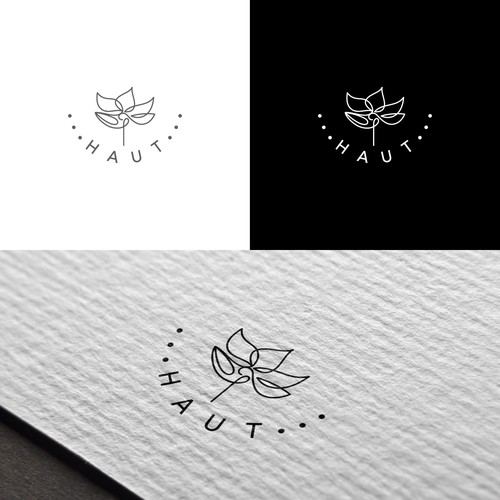 Lotus design with the title 'Haut logo'