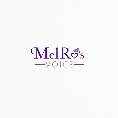 Motivational logo with the title 'Melro's Voice'