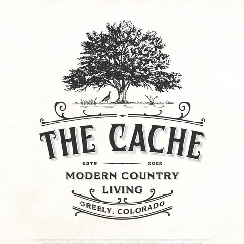 Typeface design with the title 'The Cache'